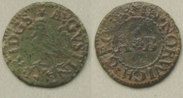 Norwich, Augustine Bridgs farthing token